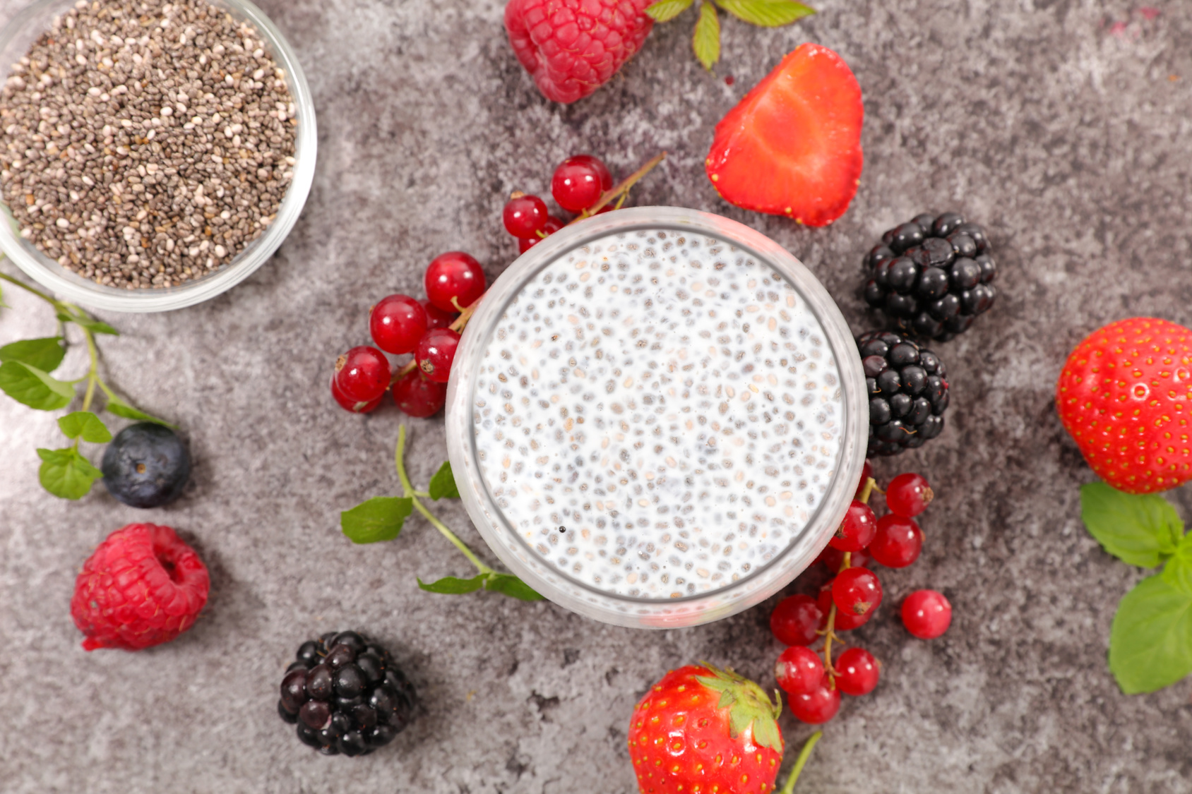 Simply Delicious Sugarfree Mixed Berry Chia Seed Pudding Flavour